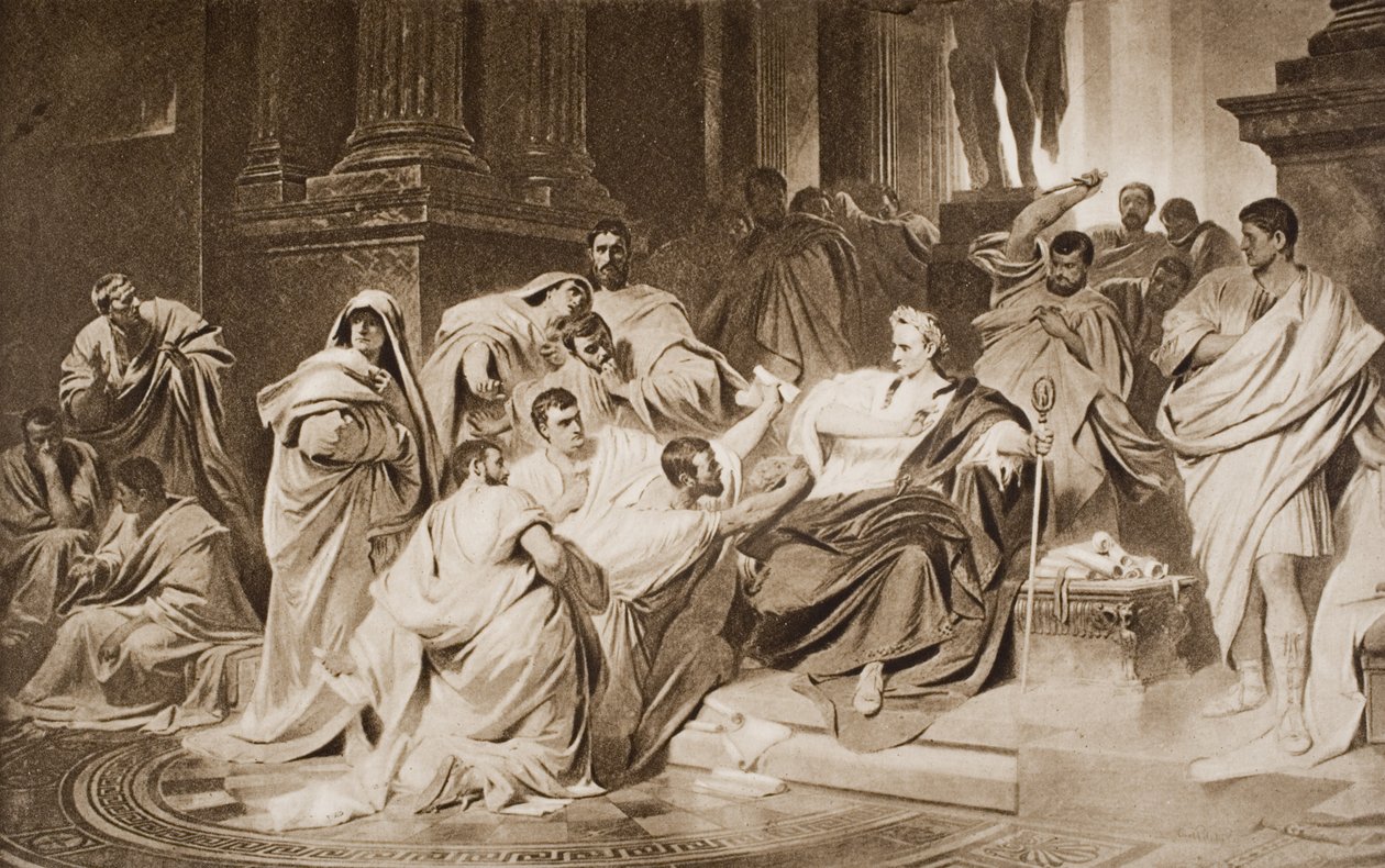 Der Mord an Caesar, Illustration aus 