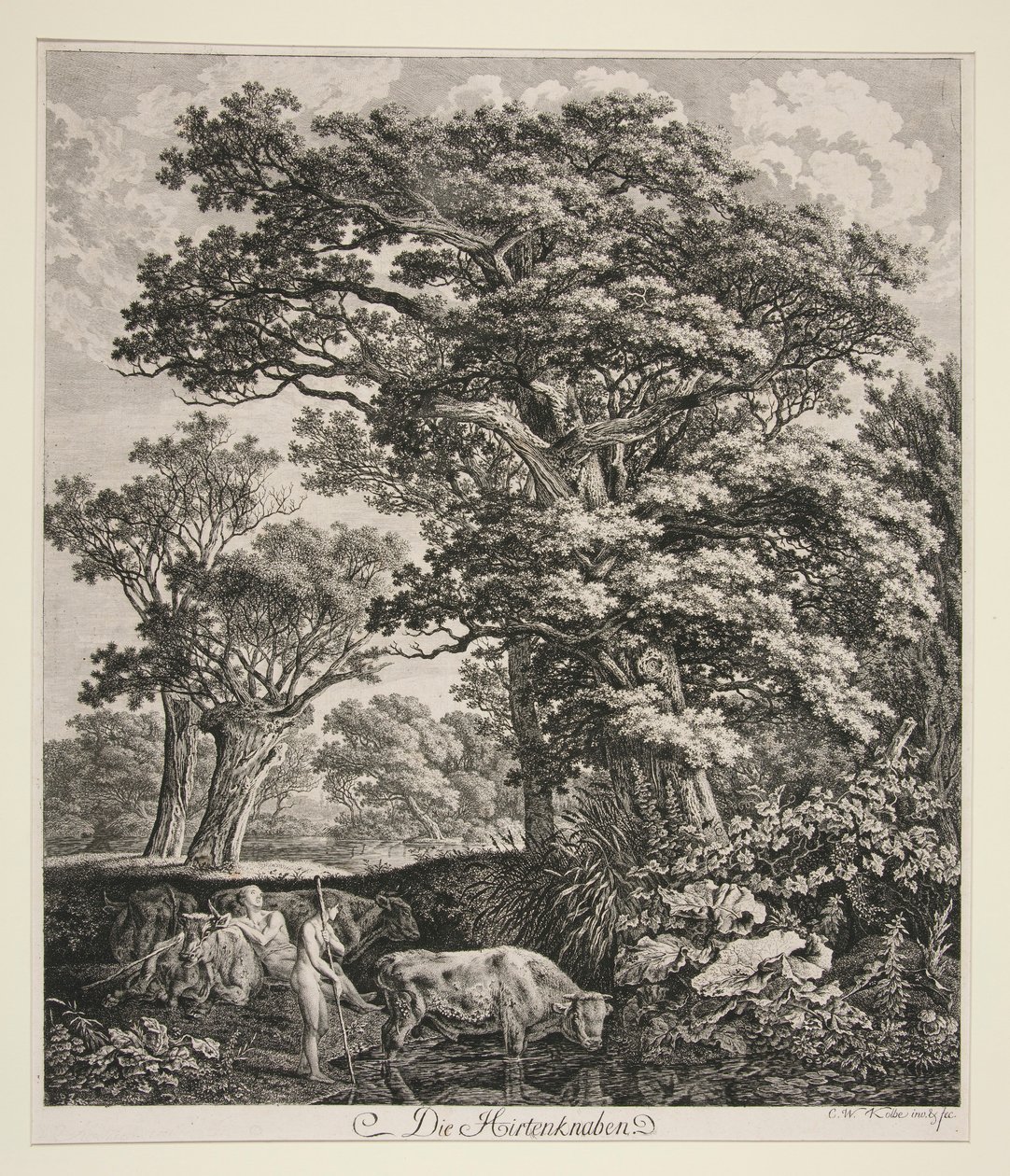 Die Hirtenknaben von Carl Wilhelm Kolbe the elder