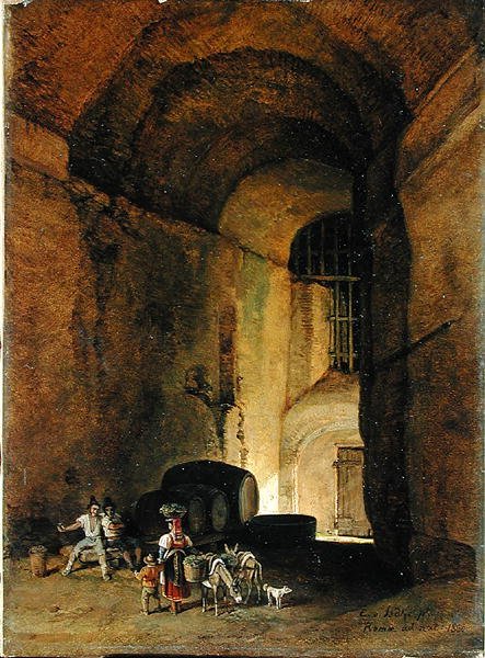 Eine Osteria, 1830 (1836?) von Carl Wilhelm von Heidick