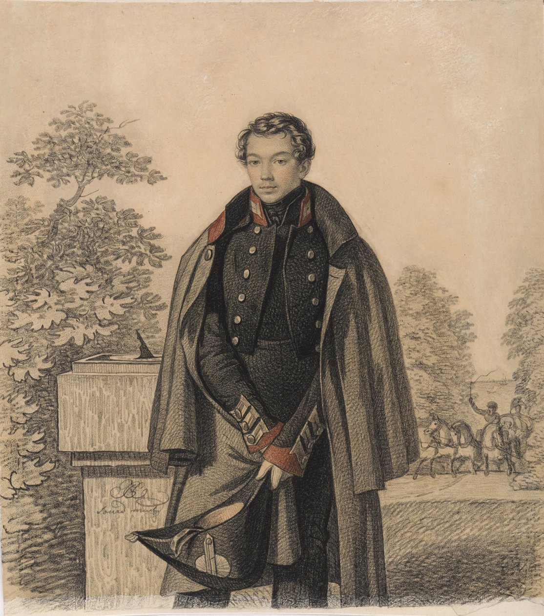 Porträt von A.W. Raevsky, frühe 1820er Jahre von Carl von Hampeln