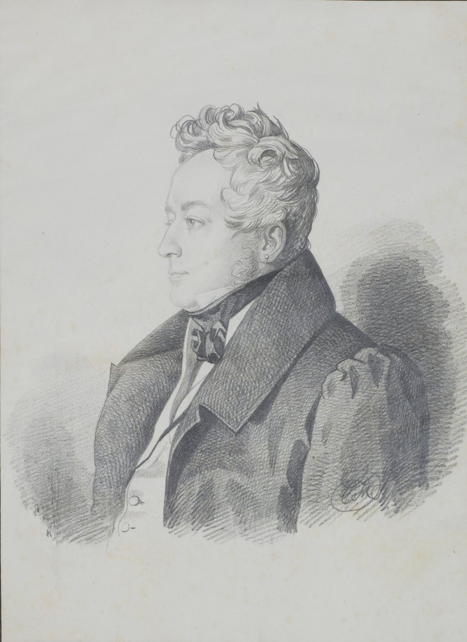 Porträt von Graf Alexander Dmitrievich Olsufyev 1790-1853, nach 1832 von Carl von Hampeln