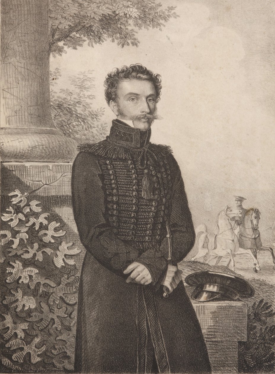 Porträt von Graf Paul Khristoforovich Grabbe 1789-1875, 1820er Jahre von Carl von Hampeln