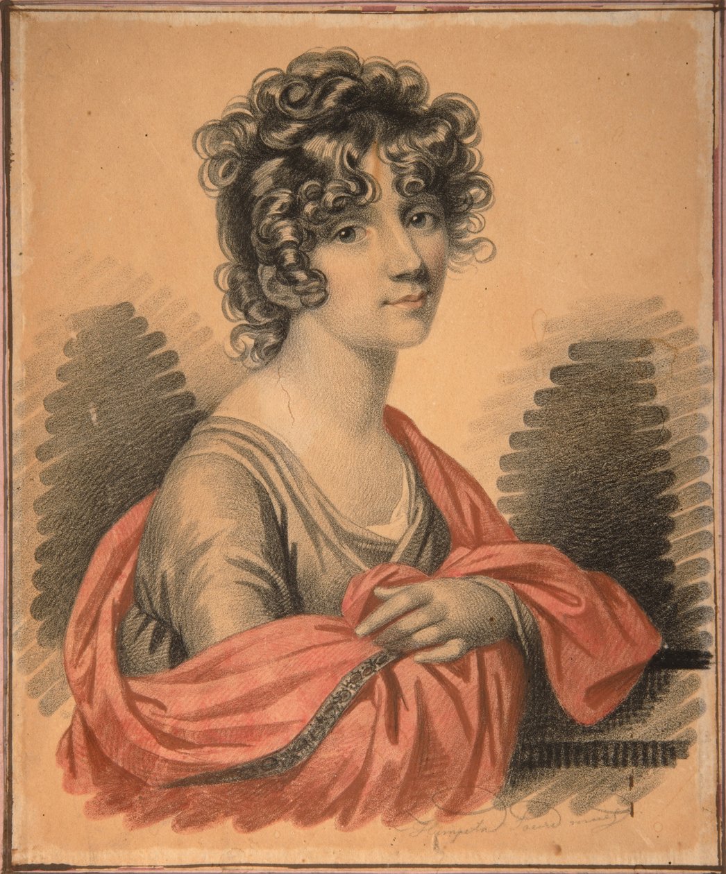 Porträt der Gräfin Varvara Ivanovna Golitsyna, geb. Shipova, 1820er von Carl von Hampeln