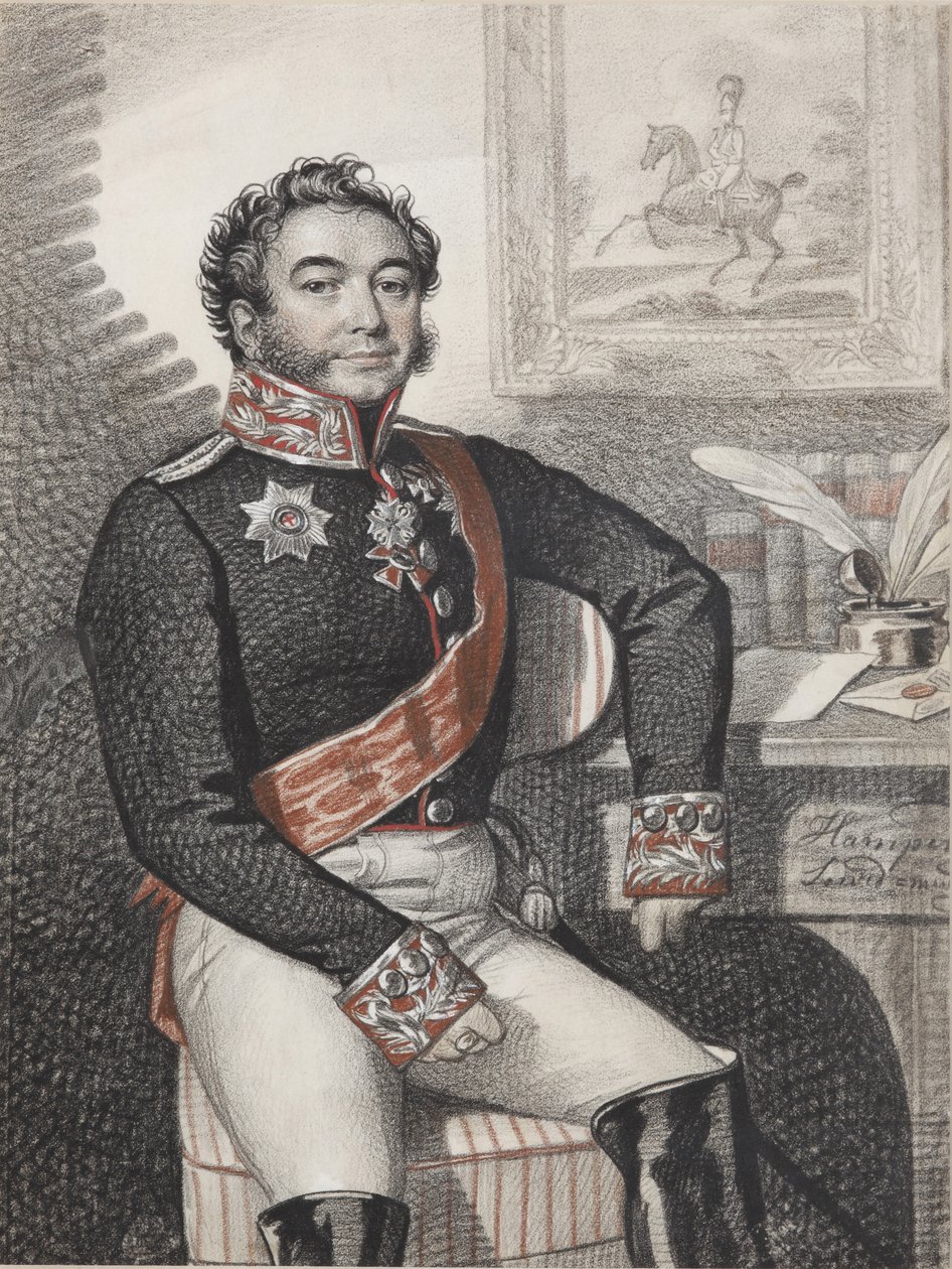 Porträt von Fjodor Petrowitsch Opochinin, 1826 von Carl von Hampeln