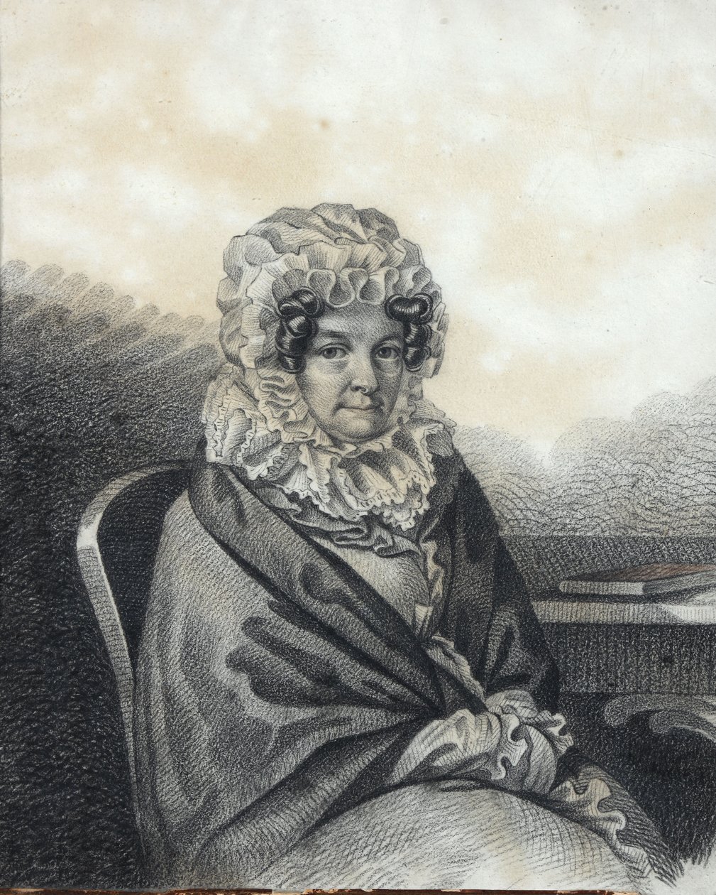 Porträt von Kleopatra Petrovna Nashchokina, geborene Nelidova, 1820er Jahre von Carl von Hampeln