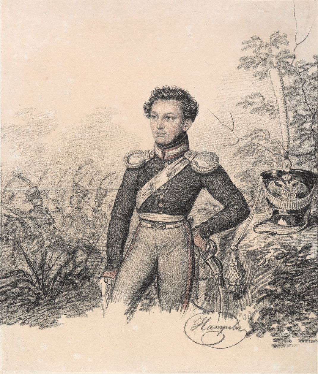 Porträt von Pavel Kotlubitsky, Ende der 1810er Jahre von Carl von Hampeln