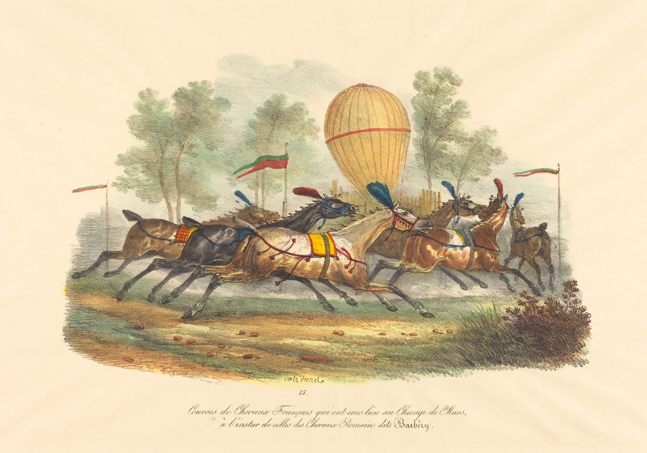 Französische Rennpferde von Carle Vernet