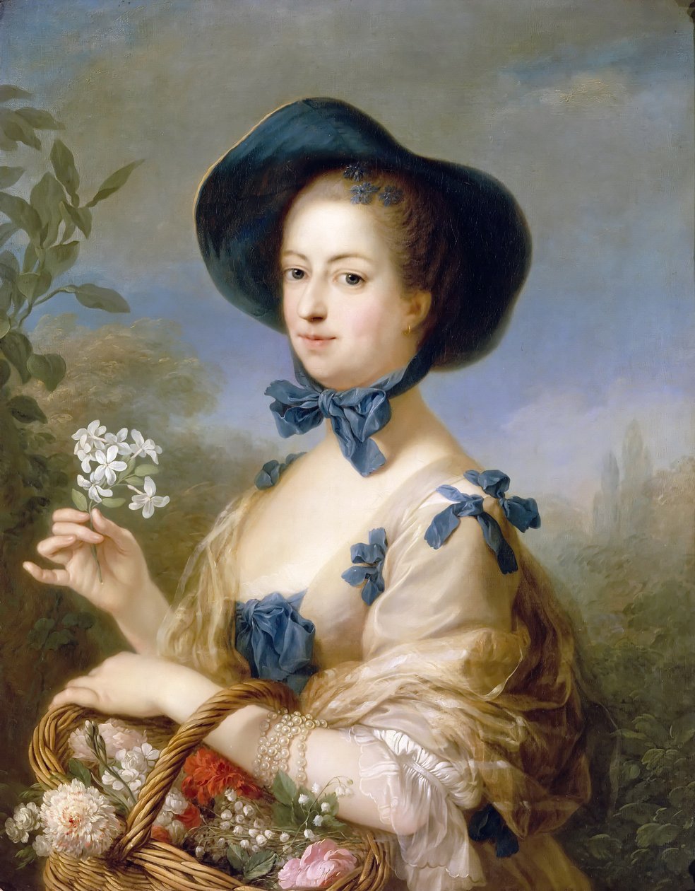 Jeanne-Antoinette Poisson, Marquise de Pompadour Belle Jardiniere von Carle van Loo