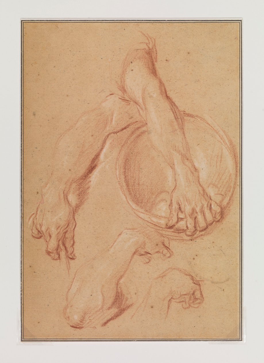 Studien eines Arms von Carle van Loo