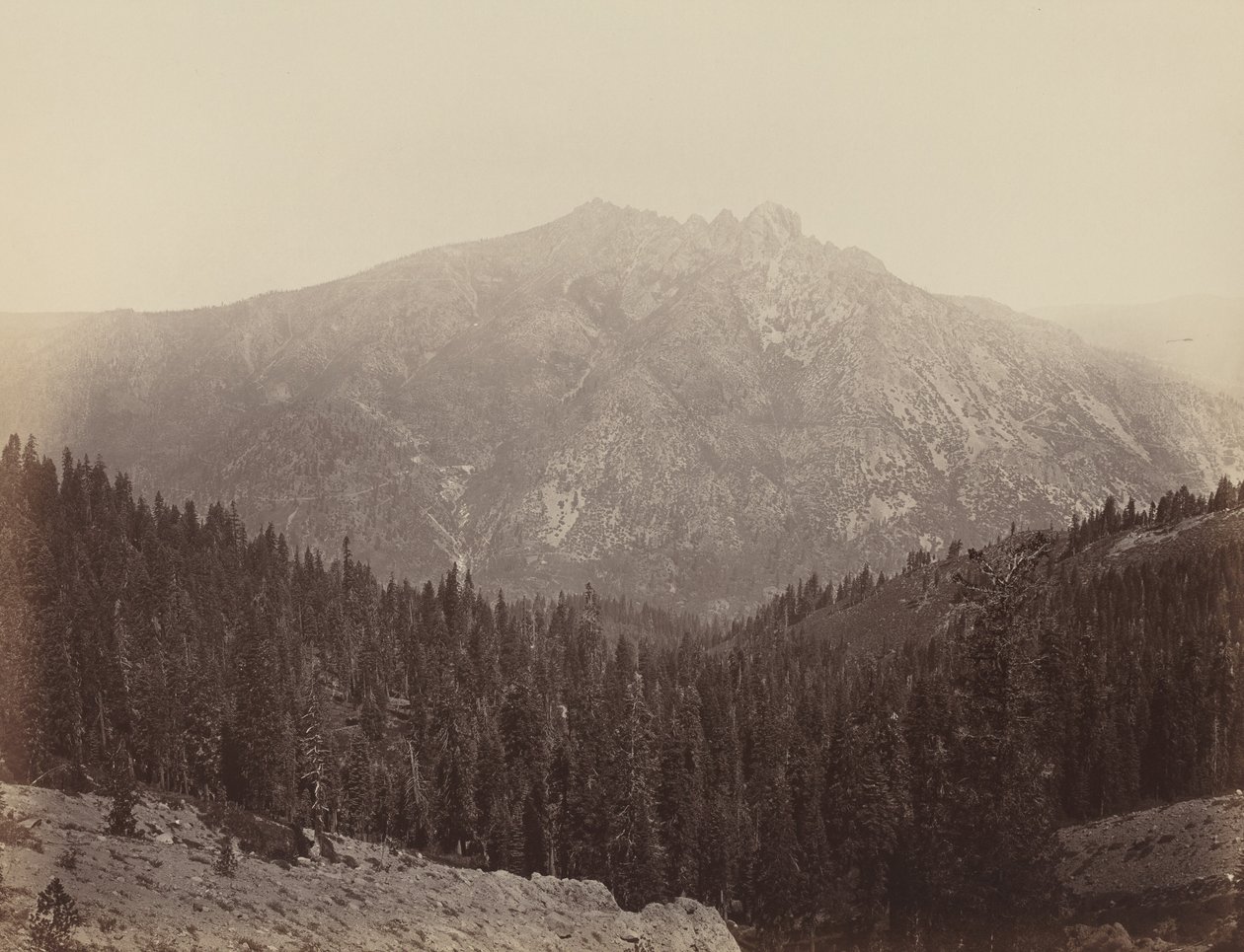 Downeville Butte von Carleton E. Watkins