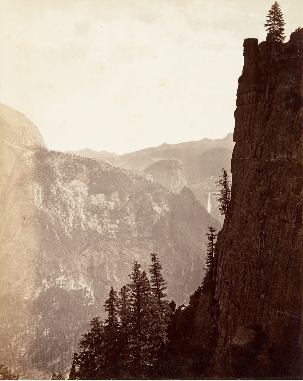 Gesamtansicht von Yosemite, ca. 1872, gedruckt ca. 1876 von Carleton E. Watkins.