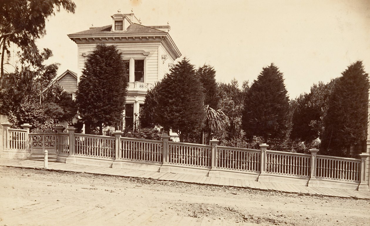 Residenz von Charles Bernard, 312 Oak Street, San Francisco, Kalifornien, ca. 1876 von Carleton Emmons Watkins
