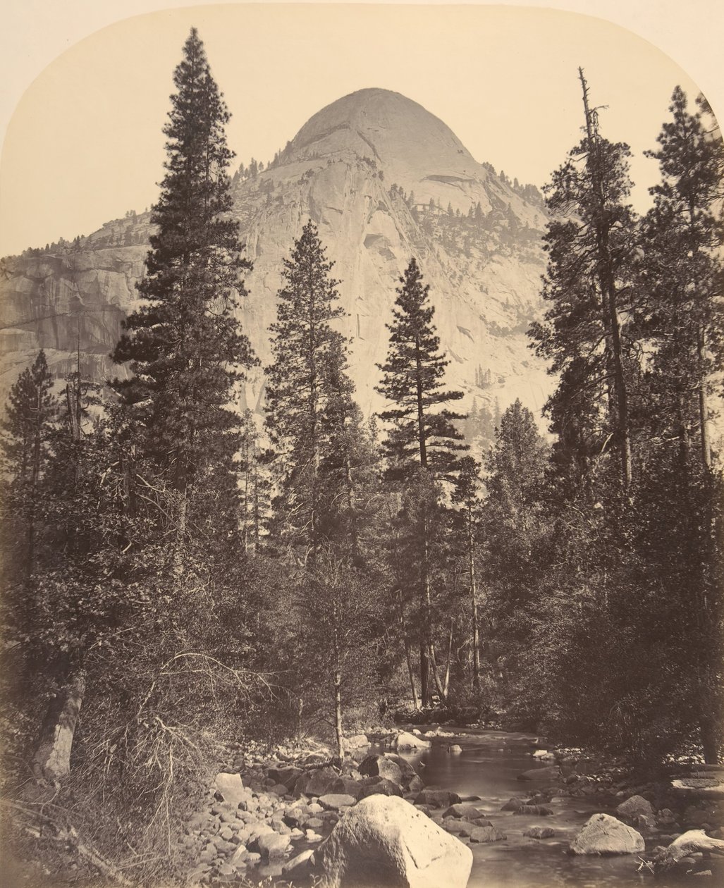 Tacoye, Die Nordkuppel, 3729 Fuß, 1861 von Carleton Emmons Watkins