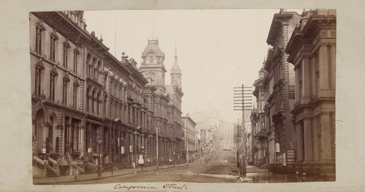 California Street von Carleton Watkins