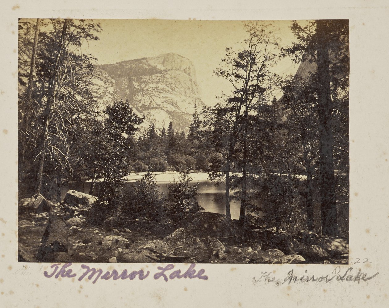 Der See, Yosemite-Tal, Mariposa County, Kalifornien (Nr. 1028) von Carleton Watkins