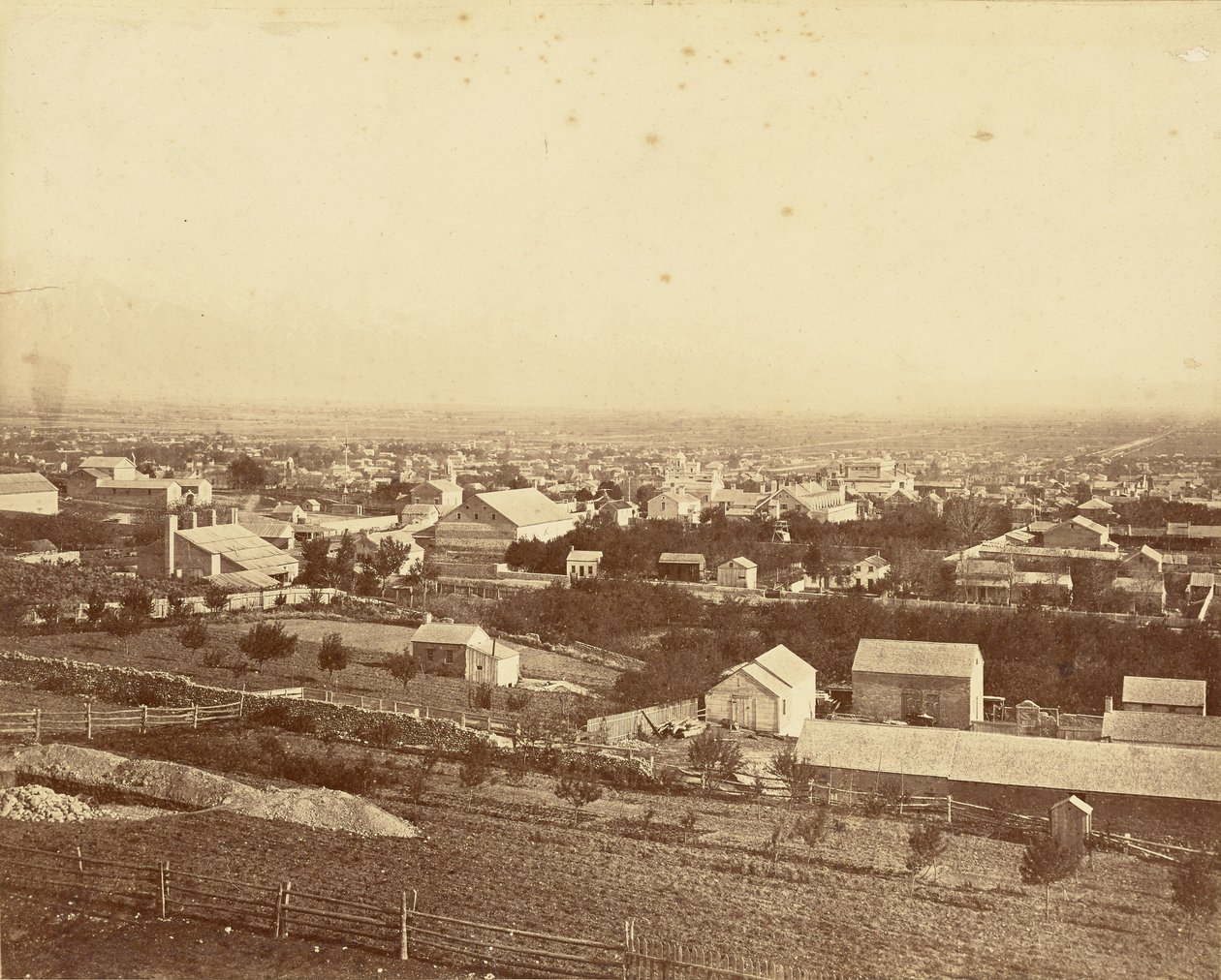 [Utah] / [Blick auf Salt Lake City, Utah] von Carleton Watkins