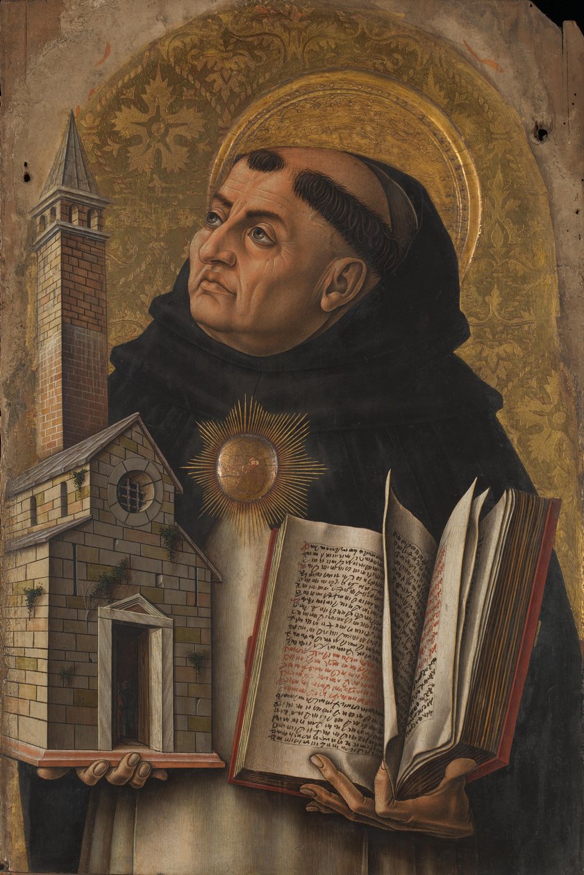 Heiliger Thomas von Aquin von Carlo Crivelli