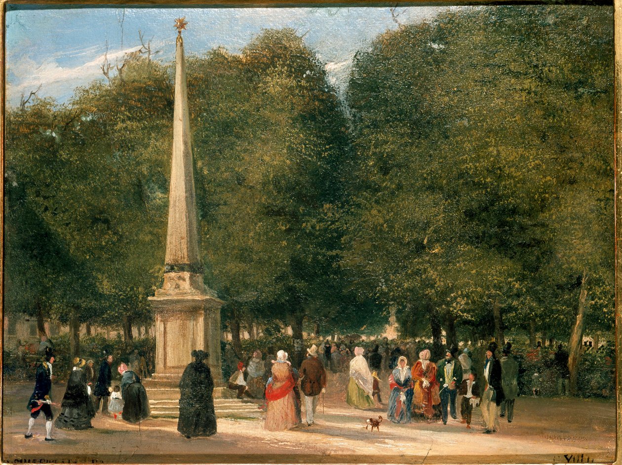 Blumenfest zur Feier von San Foca in Mailand, 20.04.1845 von Carlo Jotti