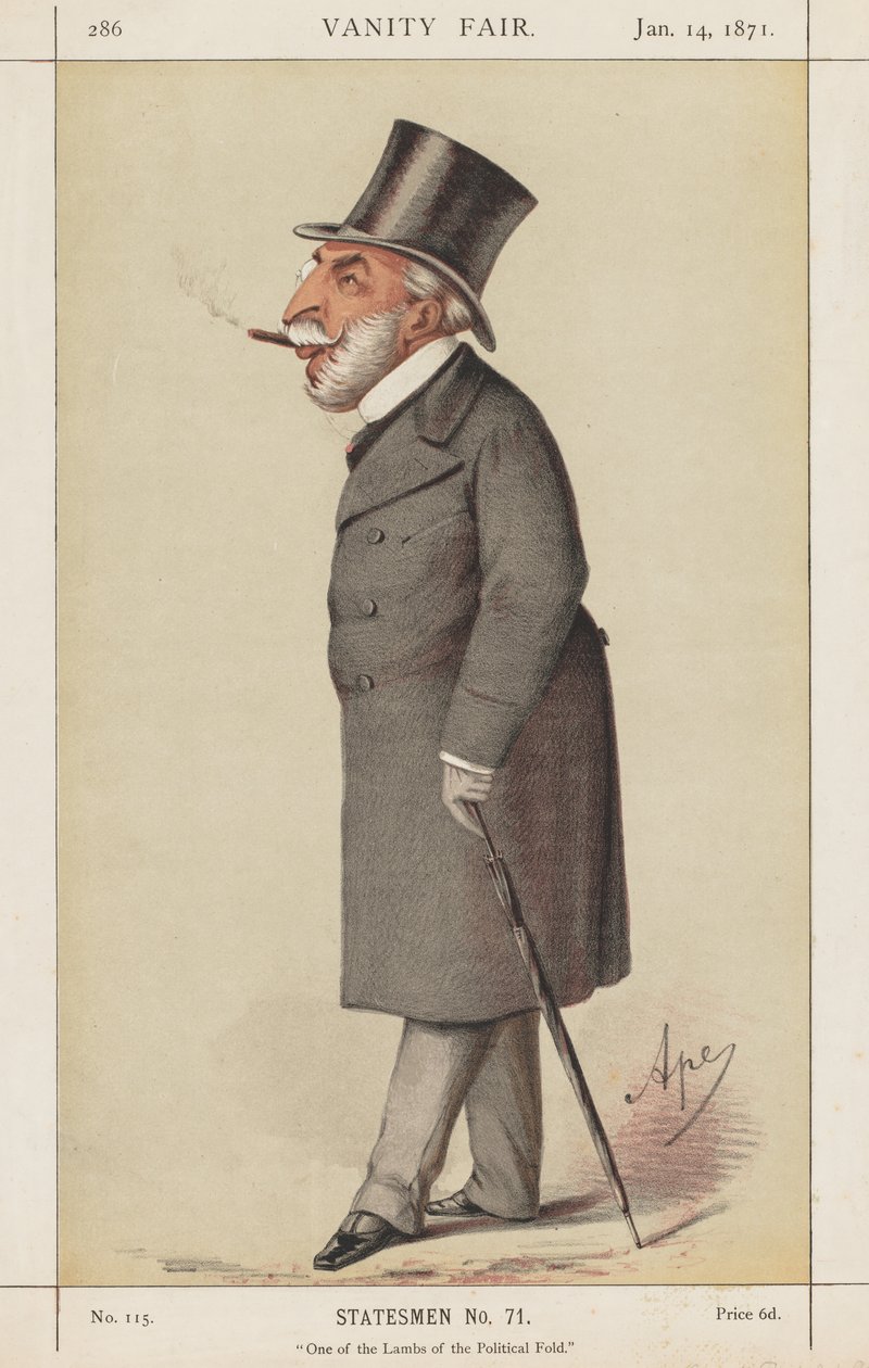 Vanity Fair: Eines der Lämmer der politischen Herde von Carlo (Ape) Pellegrini