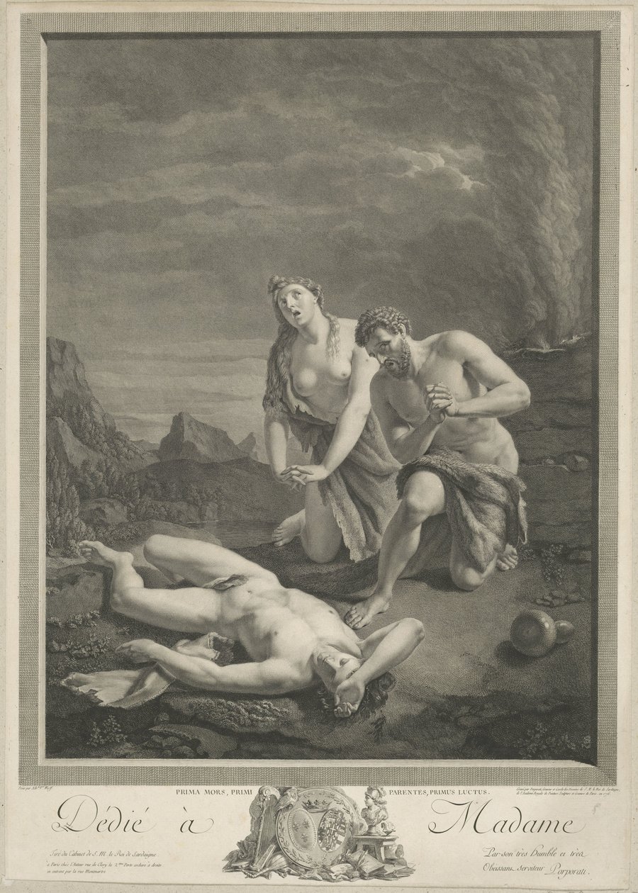 Adam und Eva bei Abels Leiche von Carlo Antonio Porporati