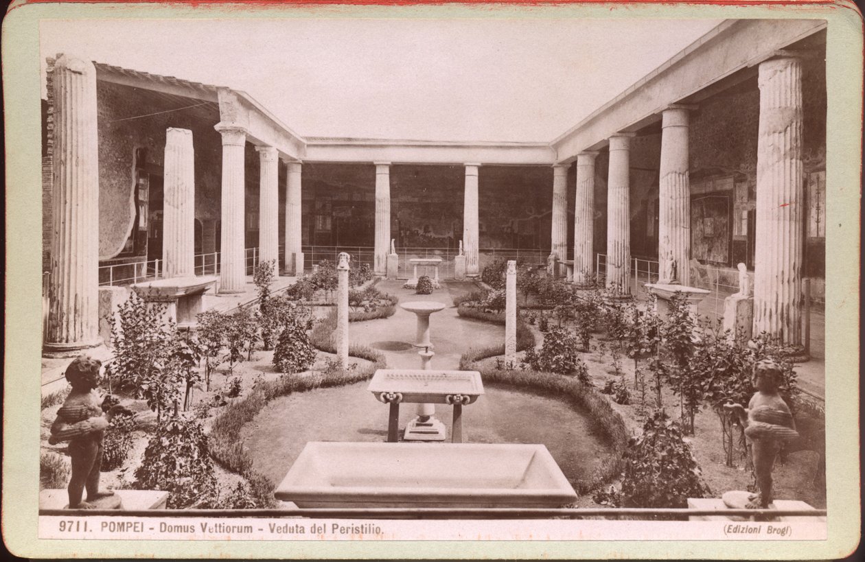 Haus der Vettii in Pompeji, ca. 1880 von Carlo Brogi