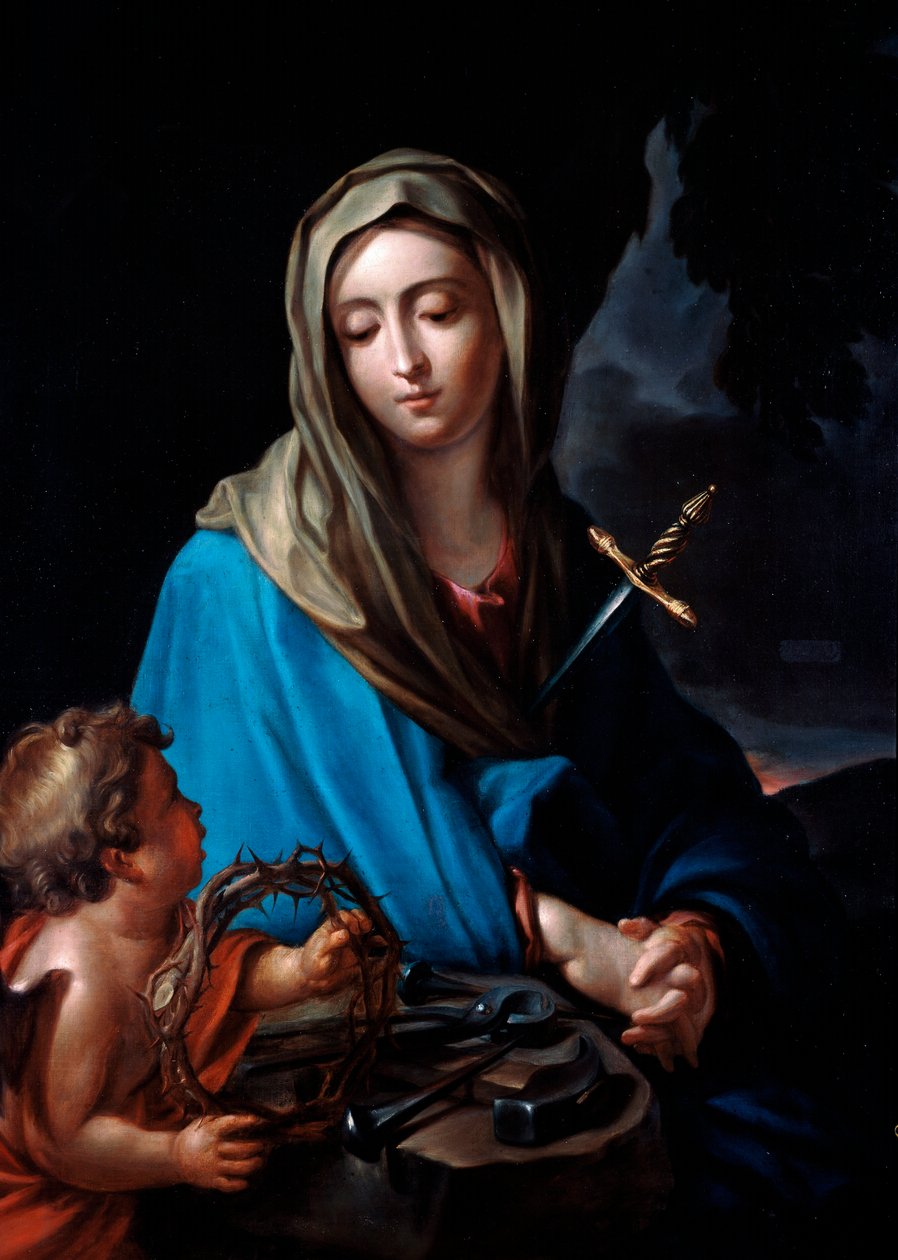 Jungfrau der Schmerzen. Gemälde von Carlo Dolci (1616-1686) von Carlo Dolci