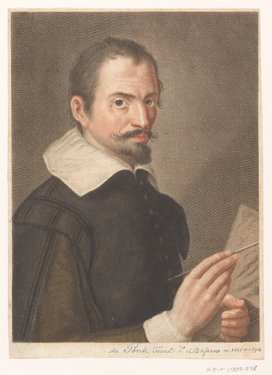 Porträt des Künstlers Francesco Bassano II (Porträts von Künstlern) von Carlo Gregori