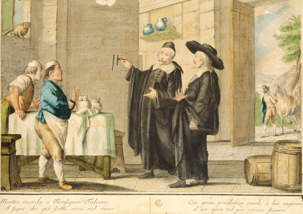 Priester Arlotto, von Carlo Lasinio (1759-1838), kolorierte Gravur von Carlo Lasinio