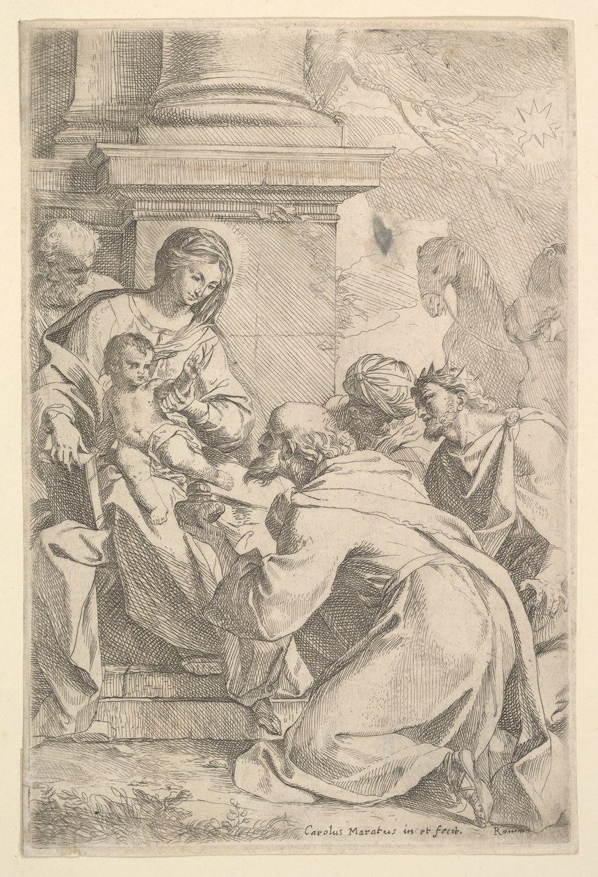 Die Anbetung der Könige von Carlo Maratta or Maratti