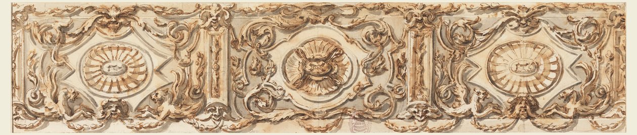 Entwurf für ein Fries, ca. 1770 von Carlo Marchionni