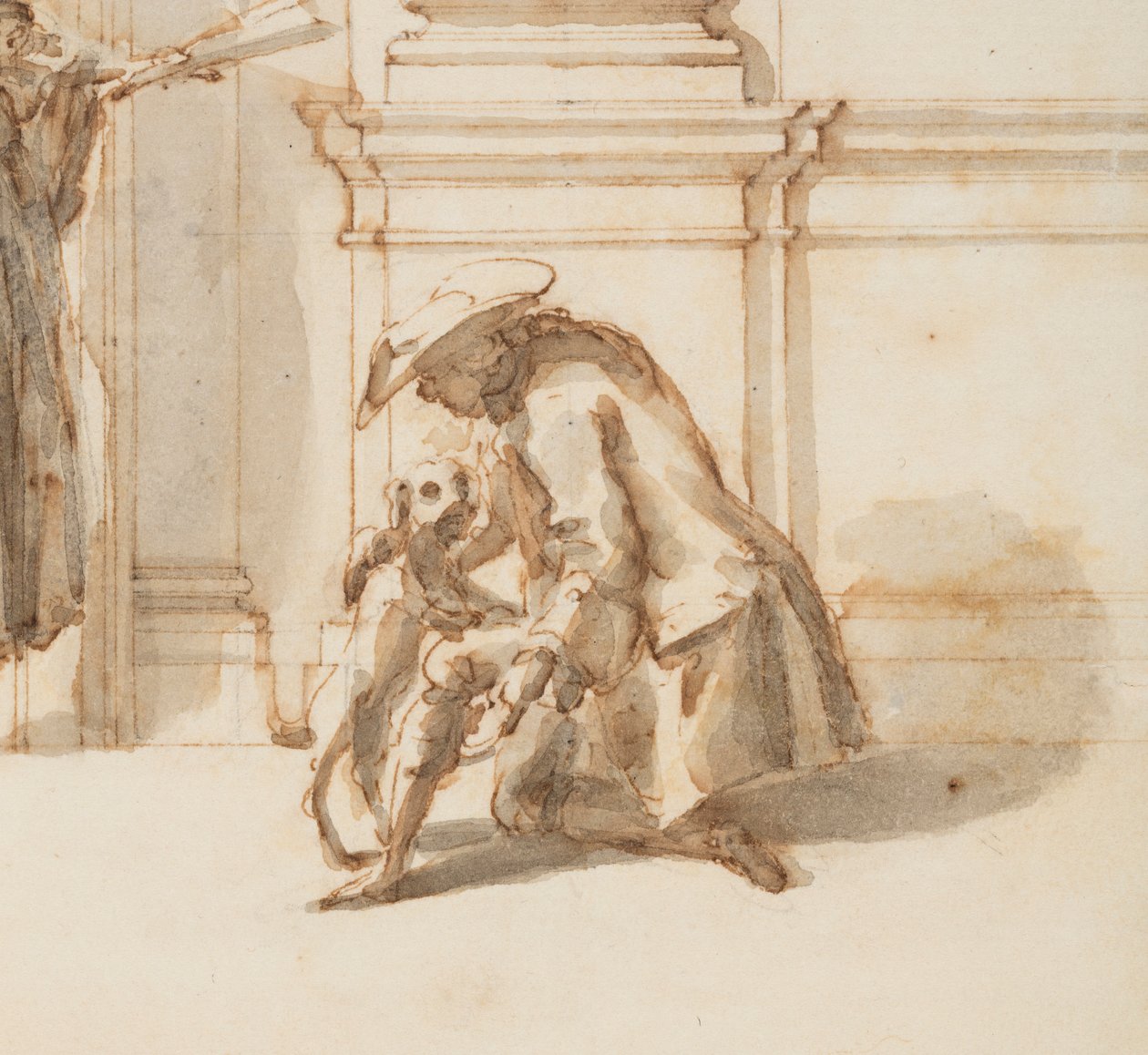 Entwurf für das Nordportal, Große Galerie, Villa Albani, Rom, Italien, 1755–56 von Carlo Marchionni