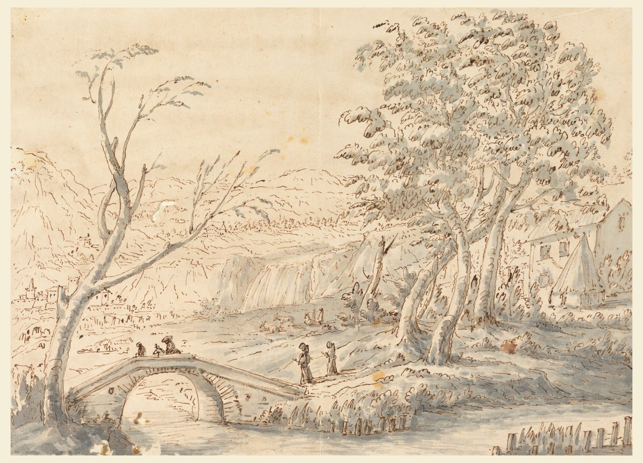 Landschaft mit Brücke von Carlo Marchionni