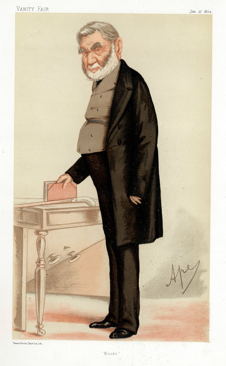 Anthony Panizzi, italienischer Bibliothekar, 1874 von Carlo Pellegrini