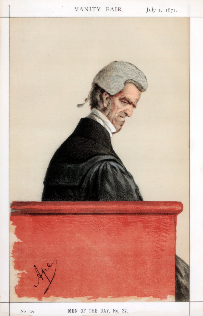 Sir John George Shaw-Lefevre, britischer Anwalt, Politiker und Beamter, 1871 von Carlo Pellegrini