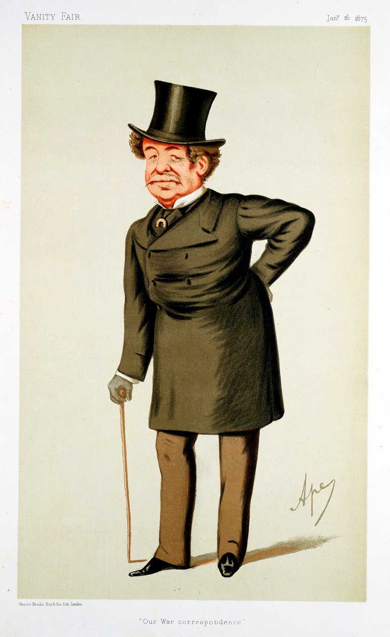 William Howard Russell, irisch-britischer Journalist, 1875 von Carlo Pellegrini