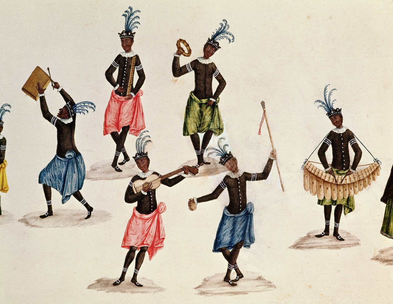 König und seine Suite (Detail) von Carlos Juliao