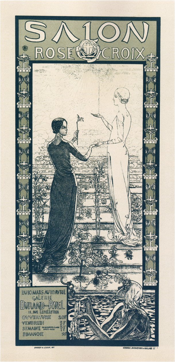 Ausstellung der Rose & Cross Society von Carlos Schwabe