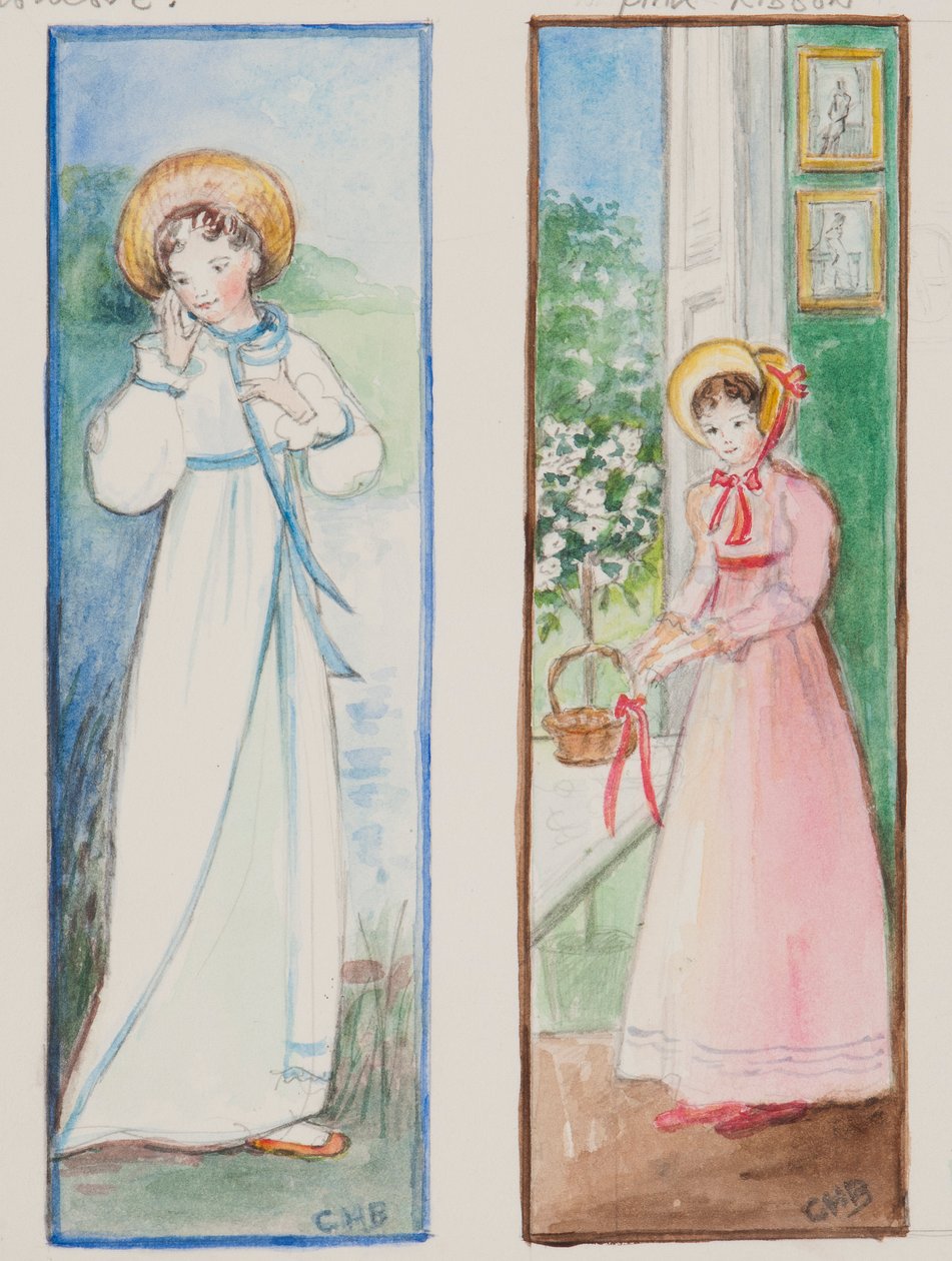 Elizabeth Bennet und Emma Woodhouse, 2011 von Caroline Hervey Bathurst