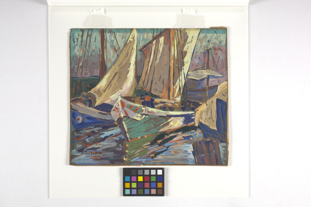 Fischerboote im Hafen von Carolyn Bradley