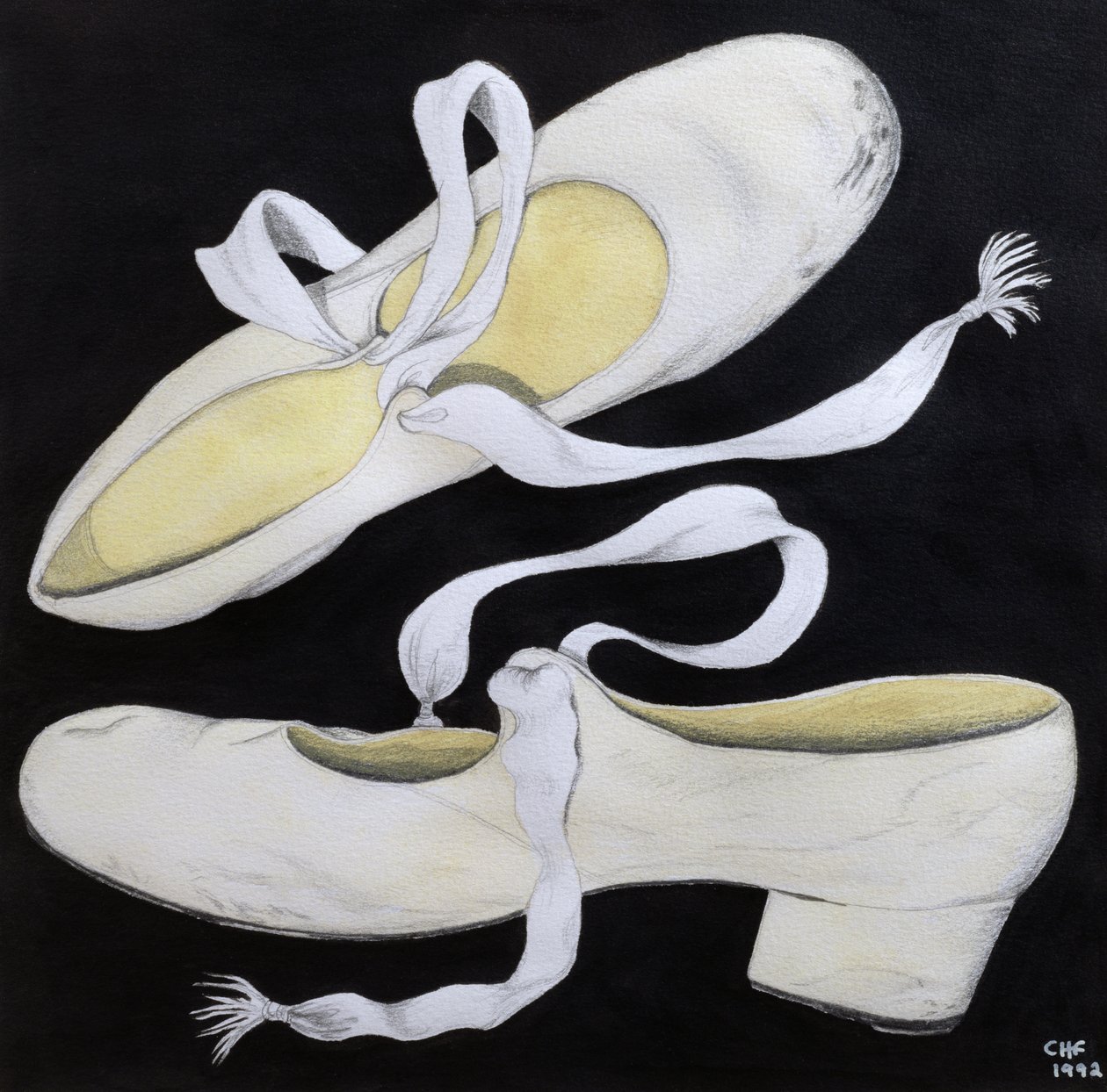 Alte Stepptanzschuhe, 1992 von Carolyn Hubbard Ford