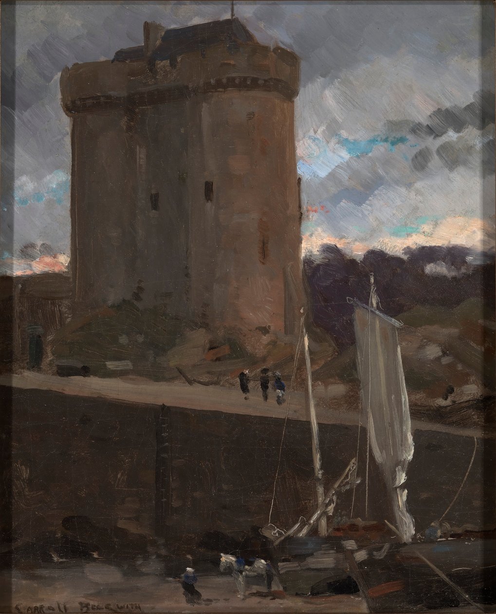 Der Turm von Solidor in St. Severin, Normandie von Carroll Beckwith