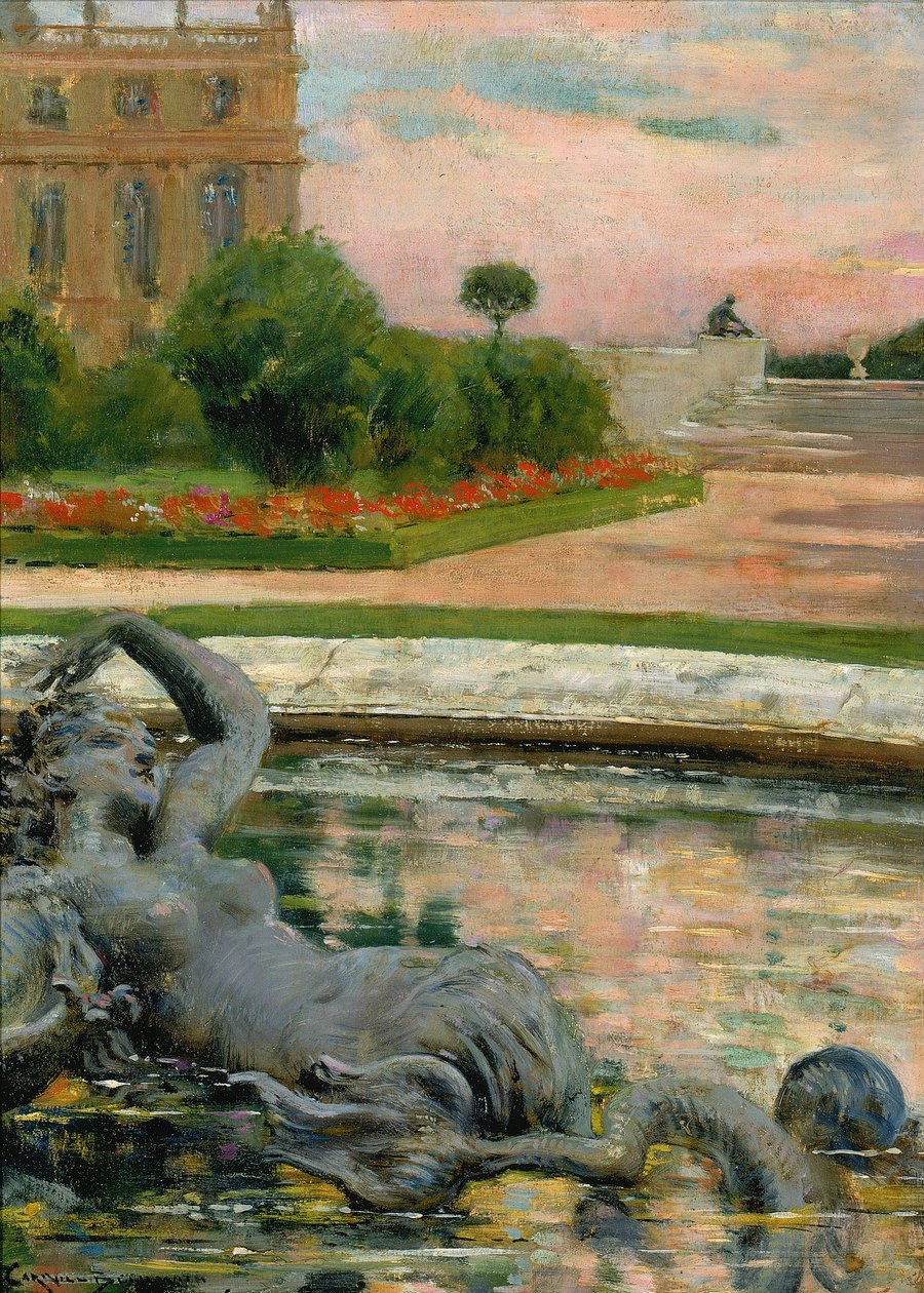 Parterre du Nord, Fontaine des Sirenes, 1913 von Carroll Beckwith