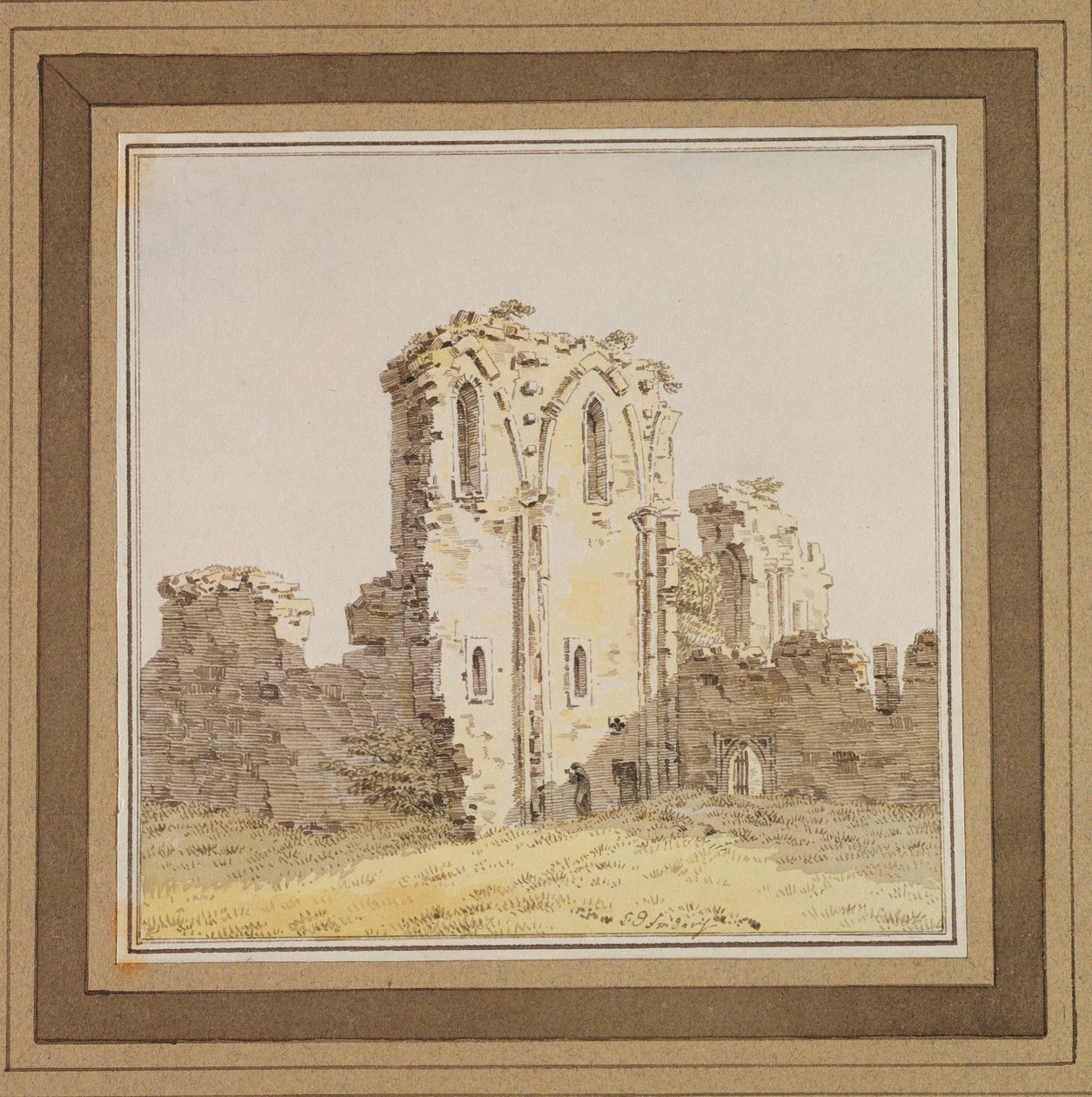 Klosterruinen (Gotische Kirchenruine), um 1806 von Caspar David Friedrich