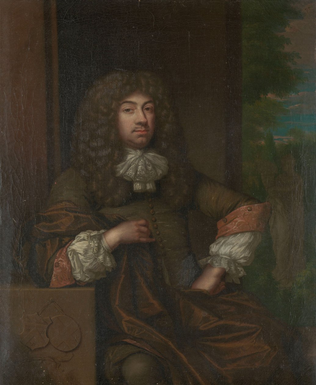 Porträt von Jan Boudaen Courten von Caspar (after) Netscher
