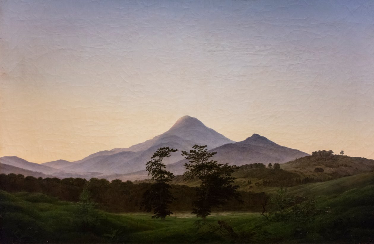 Böhmische Landschaft, um 1808 von Caspar David Friedrich