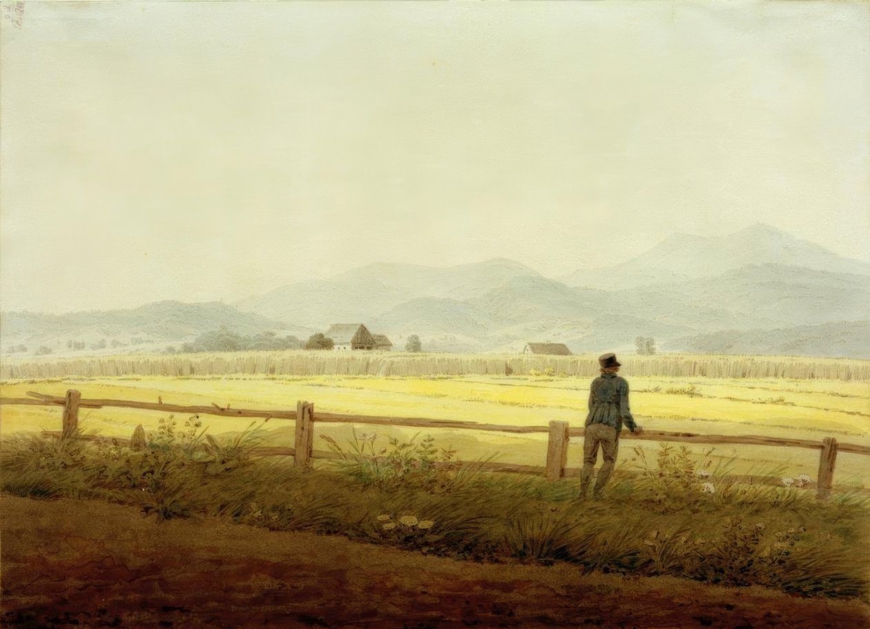 Gebirgslandschaft mit Figur von Caspar David Friedrich