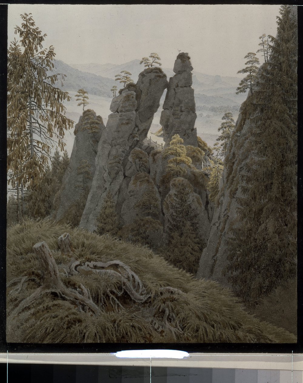 Das Felsentor in Neurathen von Caspar David Friedrich