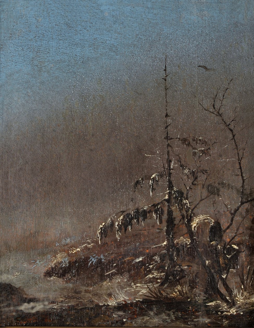 Verschneites Bäumchen von Caspar David Friedrich