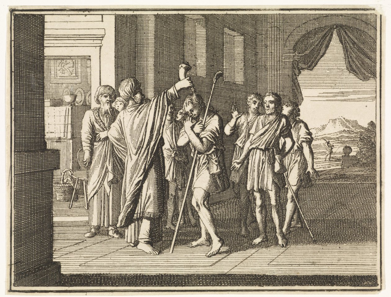 David von Samuel zum König gesalbt von Caspar Luyken
