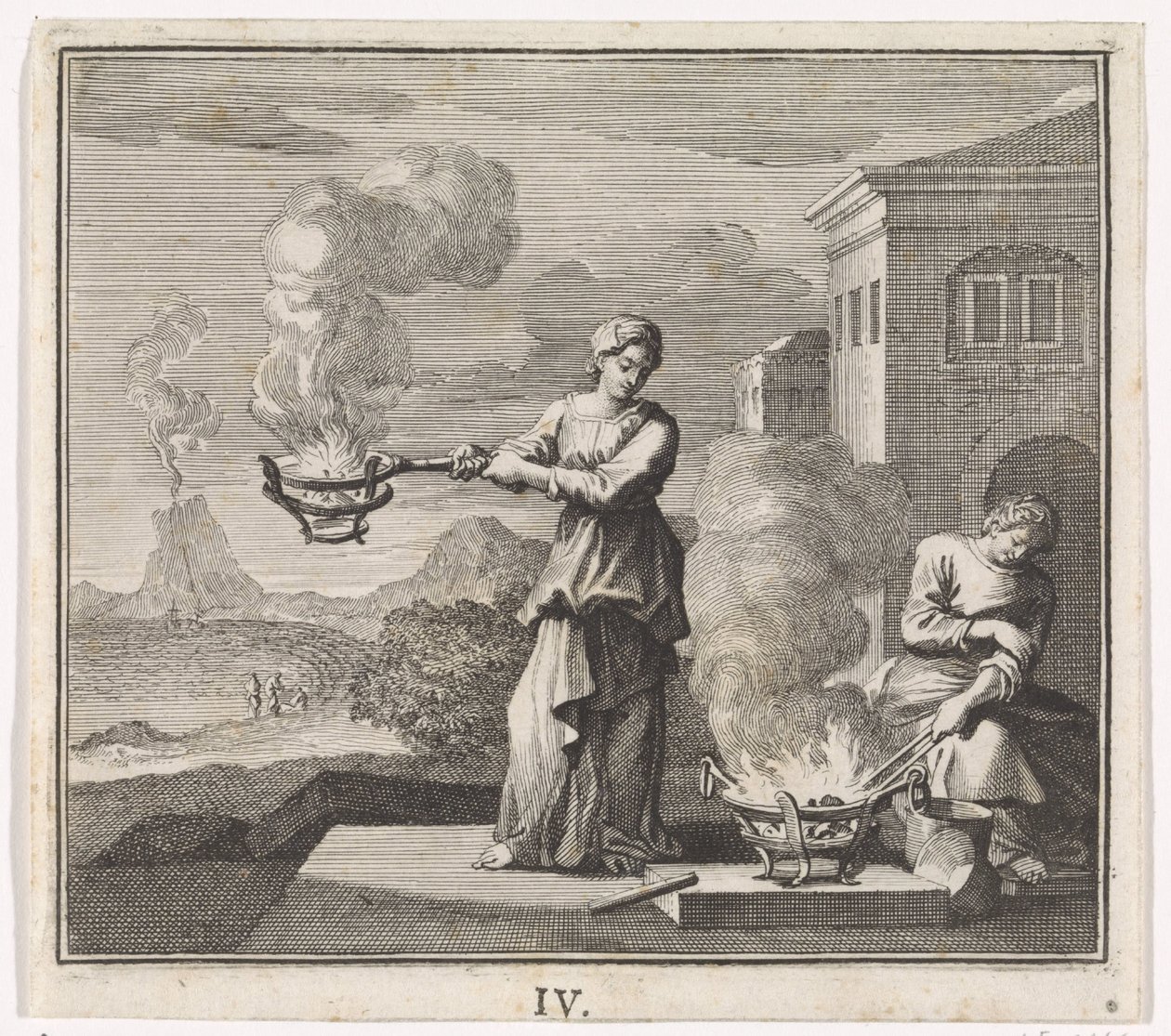 Emblem: Feuer von Caspar Luyken
